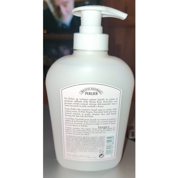 2X Perlier Pink Peony Liquid Soap natural extracts from Italy 10.1 oz/300 ml - Picture 2 of 2